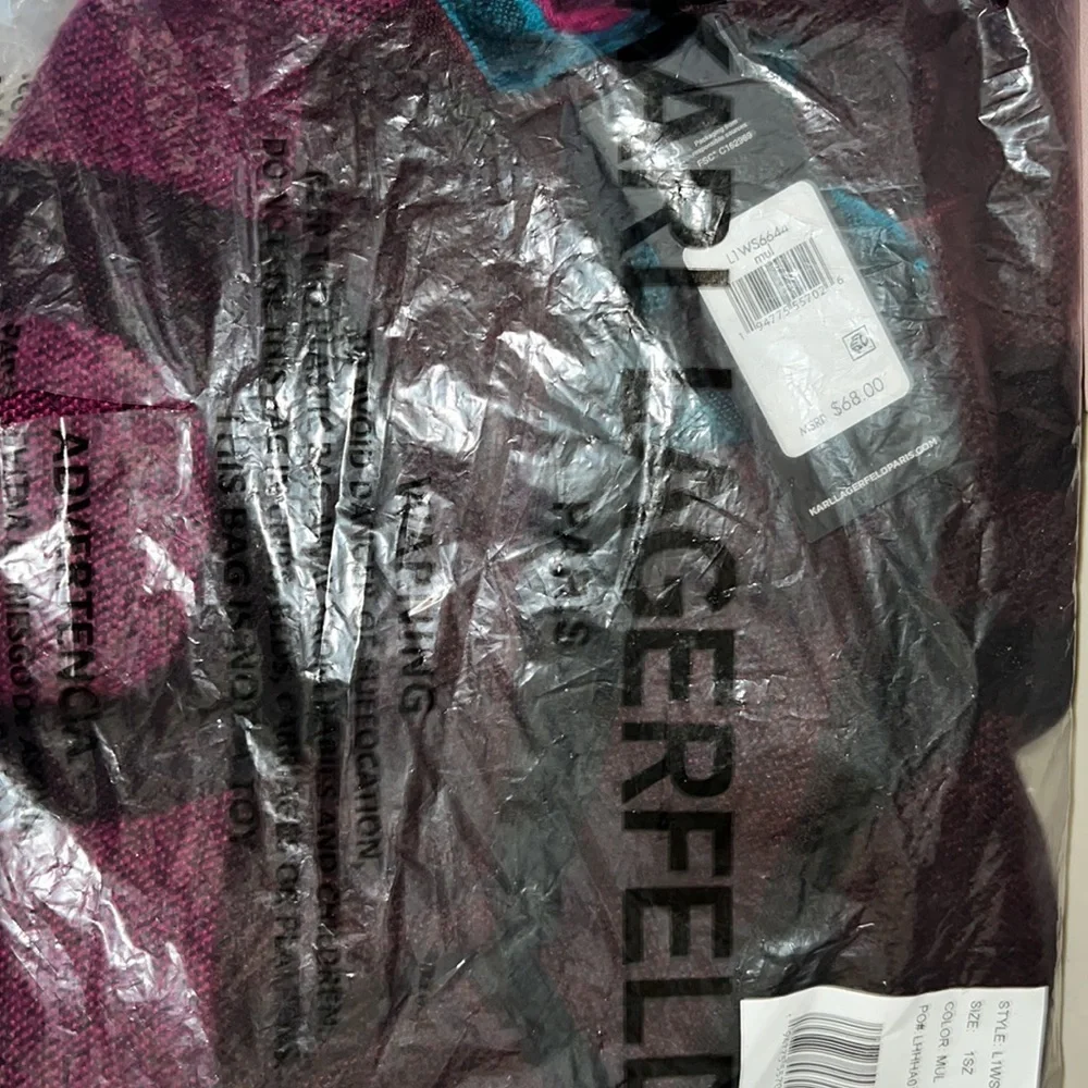 🧣NWT! Karl Lagerfeld Logo Large Blanket Scarf